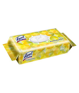 LYSOL Disinfecting Wipes, Lemon & Lime Blossom, 80 Wipes