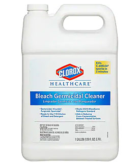 Clorox Healthcare Bleach Germicidal Cleaner Refill, 128 oz