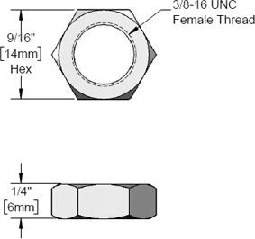 T&S Brass (000952-45) Lock Nut for B-0504 Adjustment Screw additional product graphic