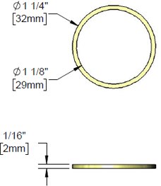 T&S Brass (001018-45) Faucet Santoprene Washer / Gasket additional product graphic