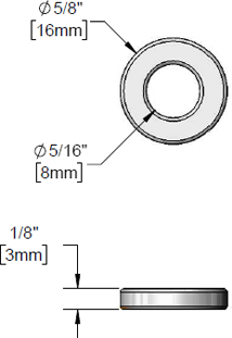 T&S Brass (001084-45) Seat Washer for Diverter Valves & Old Style Spray Valves additional product graphic