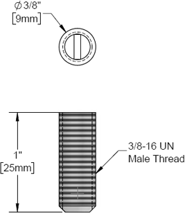 T&S Brass (001123-45) Nylon Set Screw (Slotted) additional product graphic