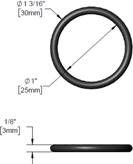 T&S Brass (002721-45) O-Ring For Big Flow Series additional product graphic