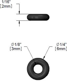 T&S Brass (015319-45) Bubbler Control Volume Screw inO-Ringin additional product graphic
