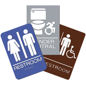 Restroom Entrance Signs