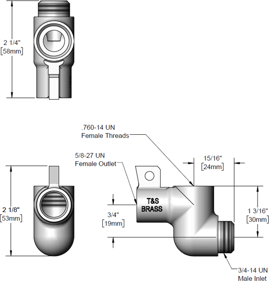 T&S Brass (000065-40) B-0107 Squeeze Valve inBodyin additional product graphic