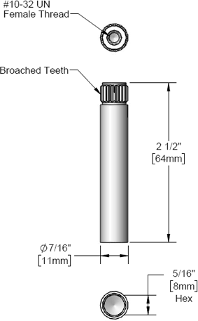 T&S Brass (000784-40) Broached Sleeve additional product graphic