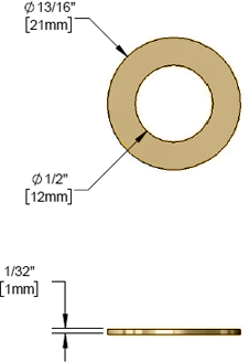 T&S Brass (000986-45) 13/16in Washer (007X) additional product graphic