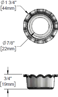 T&S Brass (001000-45) Rosette Washer (Single-Pack) additional product graphic
