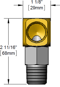 T&S Brass (AG-6C) Gas Appliance Connector, 1/2in NPT SwiveLink additional product graphic
