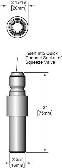 T&S Brass (B-1425) Quick Connect Spray Nozzle additional product graphic