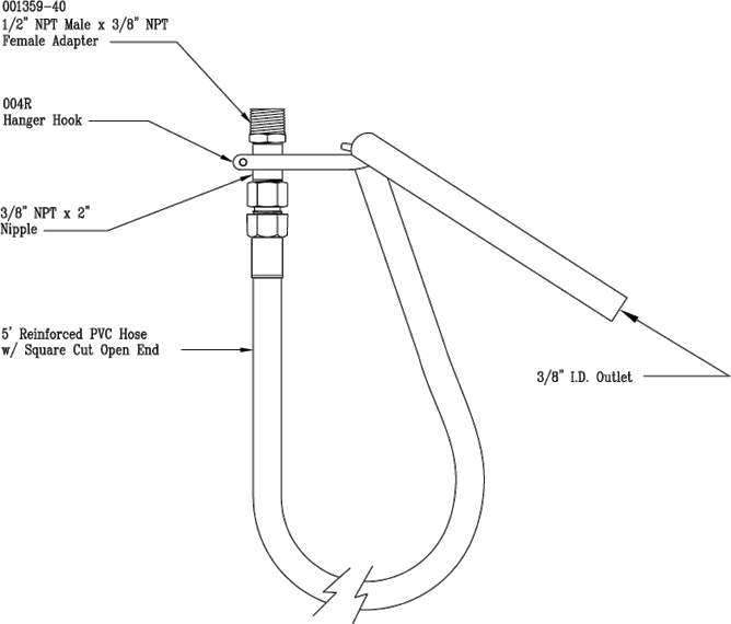T&S Brass (B-1996) 5' Hose Assembly additional product graphic