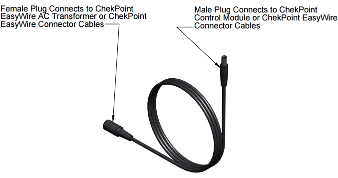 T&S Brass (EC-EASYWIRE5EXT) ChekPoint Easywire Extension Cable, 5' Long additional product graphic