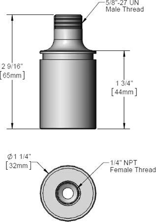 T&S Brass (003128-25) Low-Flow Pre-Rinse Nozzle Holder (Rough Chrome) additional product graphic