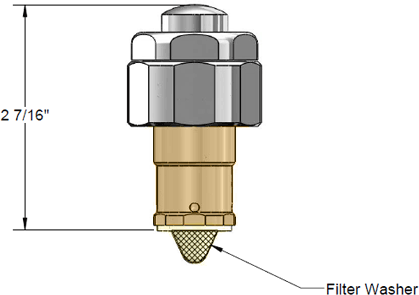 T&S Brass (011399-40) Foot Pedal Metering Cartridge (Floor Mounted) additional product graphic
