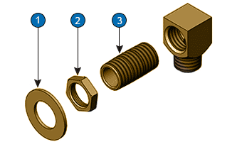 T&S Brass (B-0230-K-M12) Master Pack, 1/2in NPT Inlet Installation Kits (12 Bagged Kits) additional product graphic