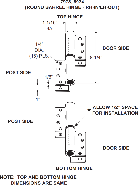 J-8974 Specification Sheet